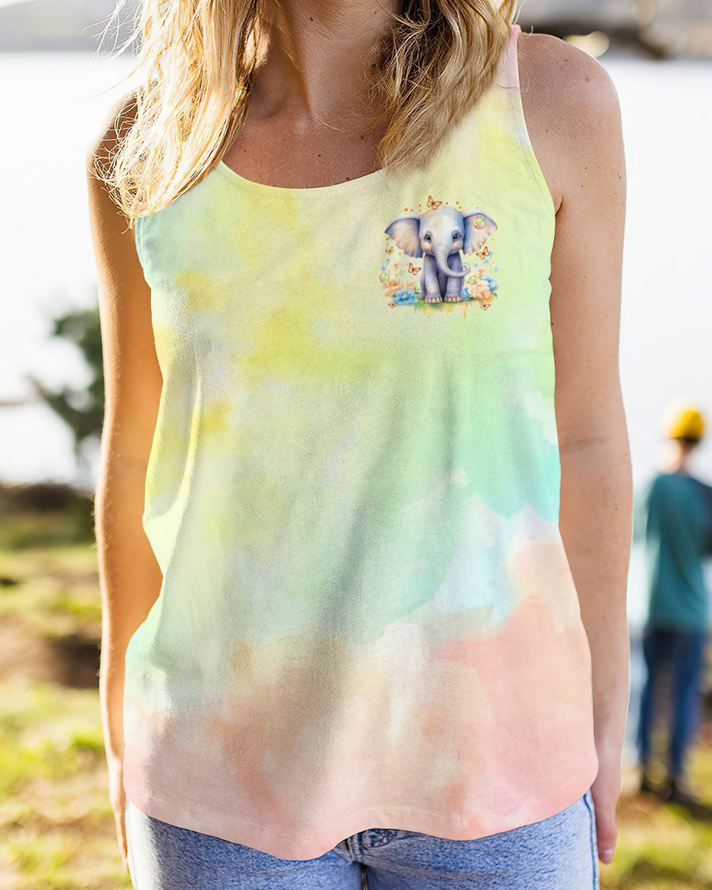 BE YOU THE WORLD WILL ADJUST ELEPHANT ALL OVER PRINT - TLTR2711233