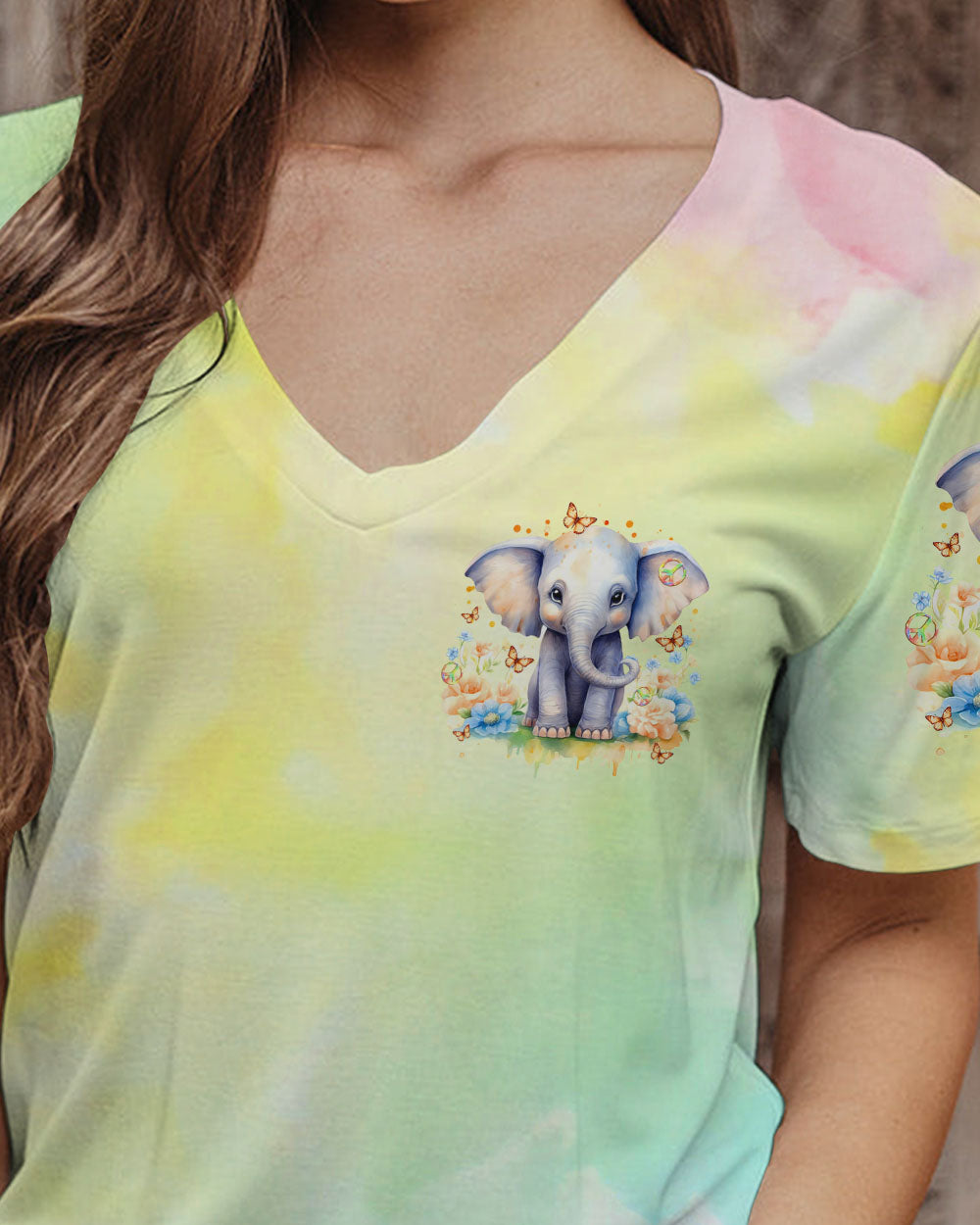 BE YOU THE WORLD WILL ADJUST ELEPHANT ALL OVER PRINT - TLTR2711233
