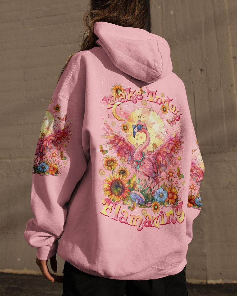 MAKE TODAY FLAMAZING FLAMINGO ALL OVER PRINT  - TLTR2711241