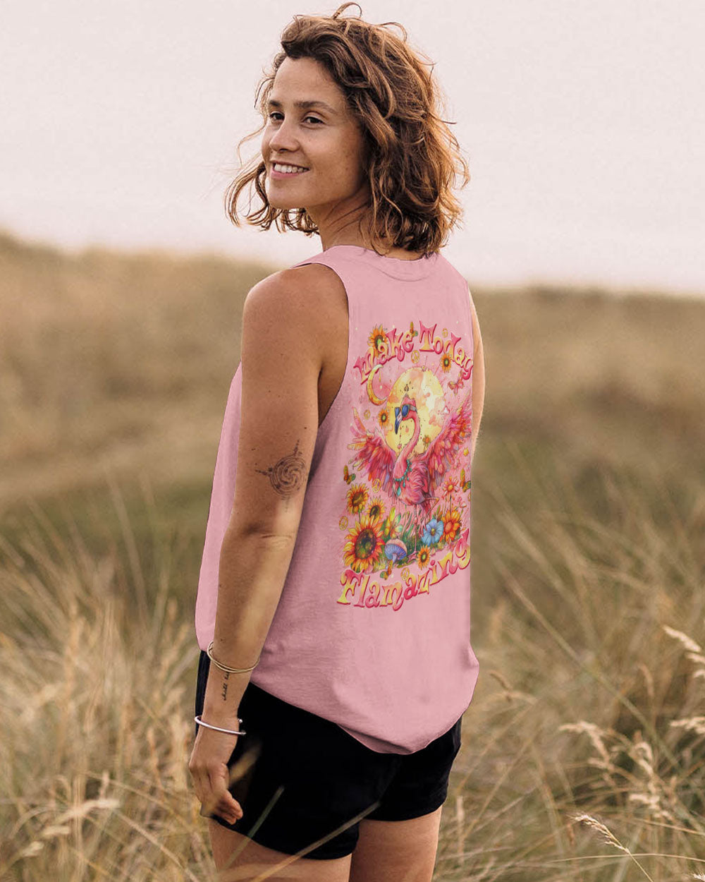 MAKE TODAY FLAMAZING FLAMINGO ALL OVER PRINT  - TLTR2711241