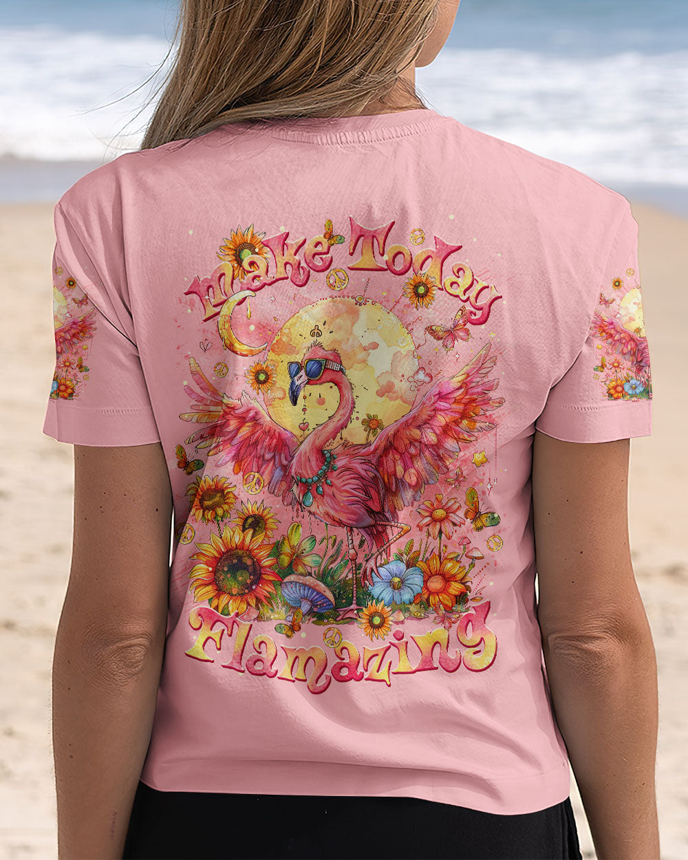 MAKE TODAY FLAMAZING FLAMINGO ALL OVER PRINT  - TLTR2711241