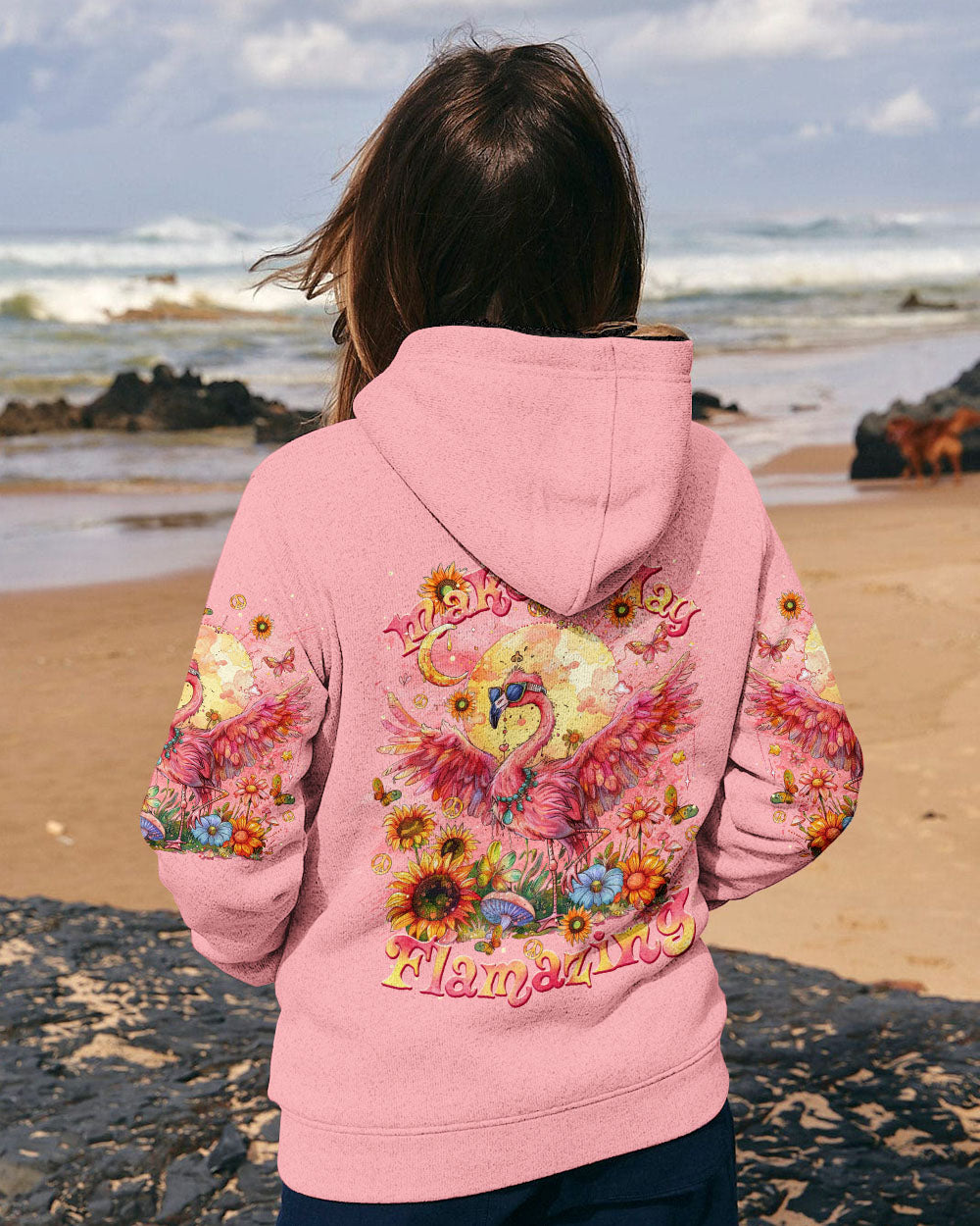 MAKE TODAY FLAMAZING FLAMINGO ALL OVER PRINT  - TLTR2711241