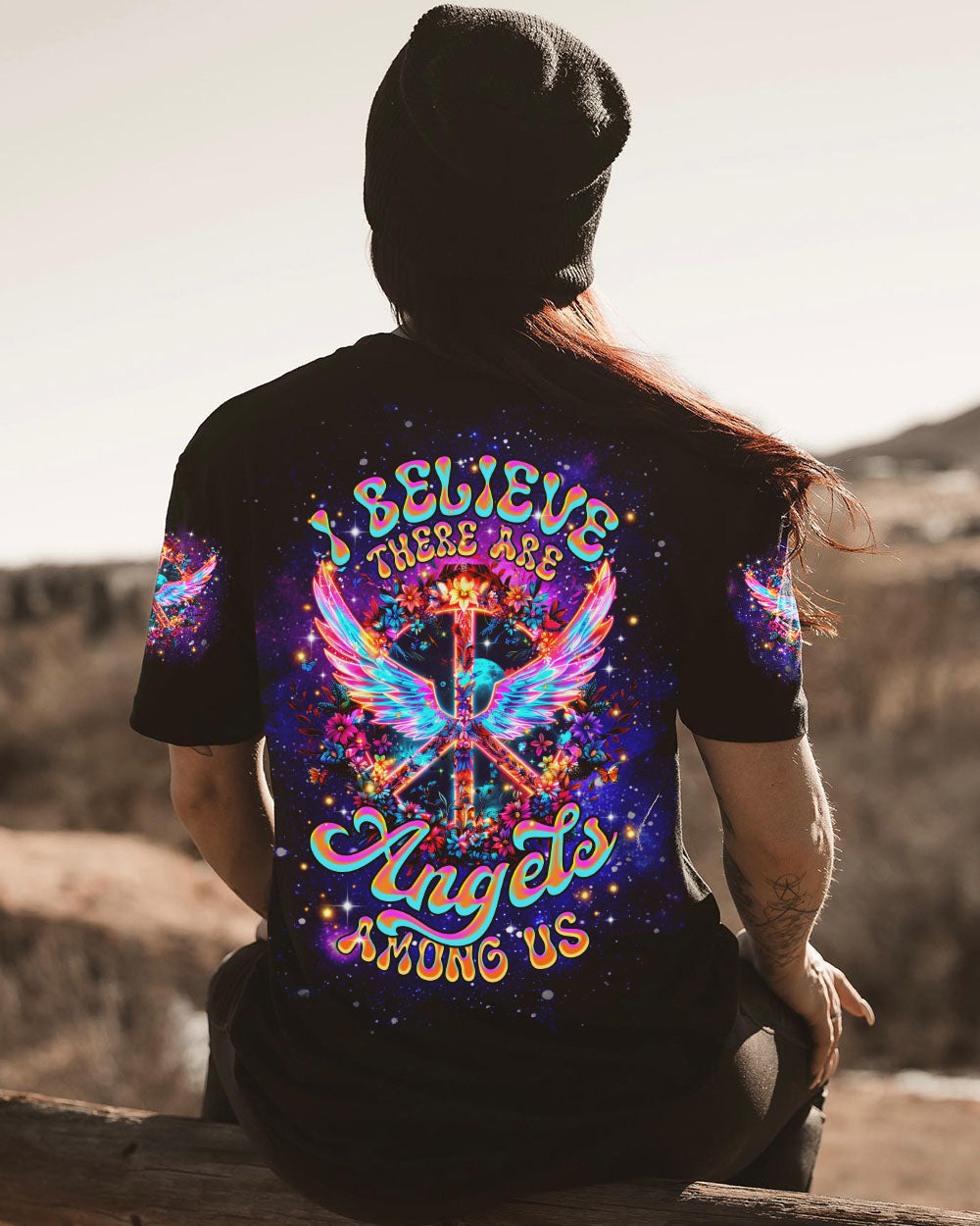I BELIEVE THERE ARE ANGELS AMONG US WINGS ALL OVER PRINT - TLTR2712242