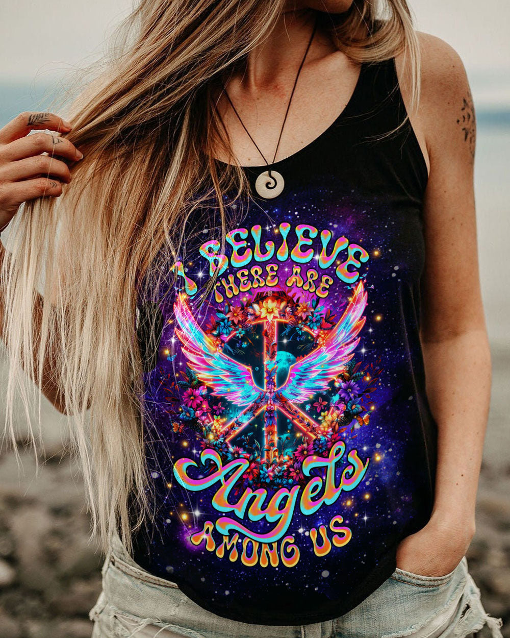I BELIEVE THERE ARE ANGELS AMONG US WINGS ALL OVER PRINT - TLTR2712242