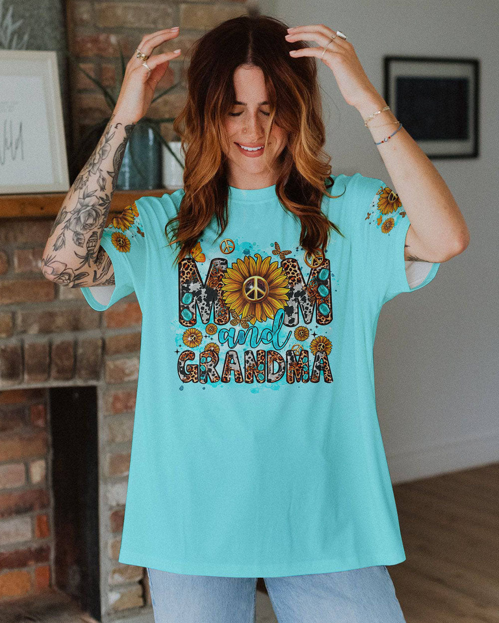 MOM AND GRANDMA SUNFLOWER ALL OVER PRINT - TLTR2802243