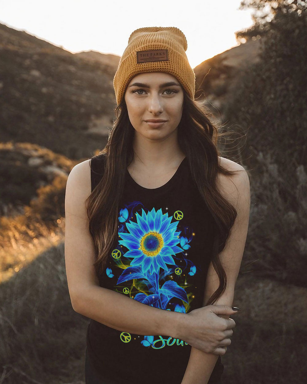 HIPPIE SOUL SUNFLOWER ALL OVER PRINT  - TLTR2802253