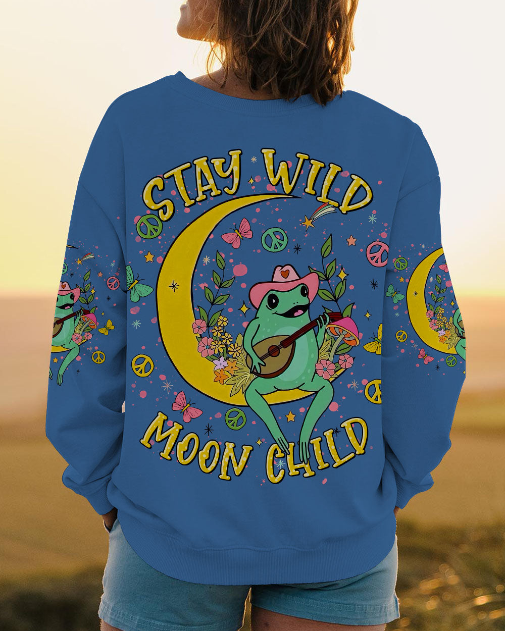 STAY WILD MOON CHILD FROG ALL OVER PRINT - TLTR2808244