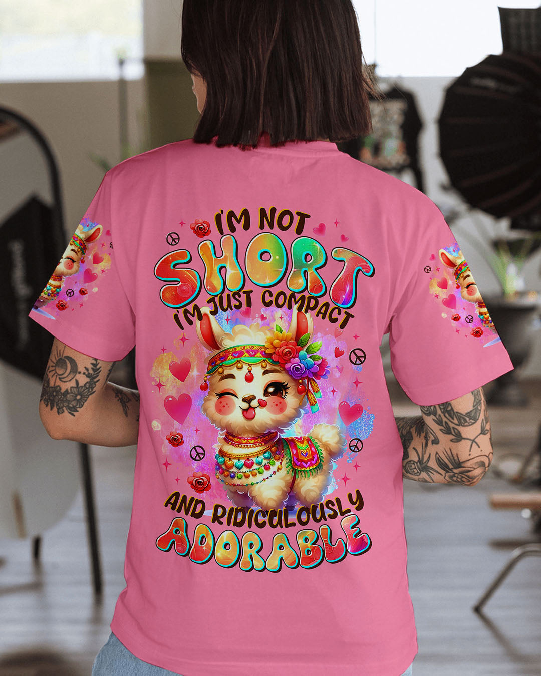 I'M NOT SHORT ALPACA ALL OVER PRINT - TLTR2808252