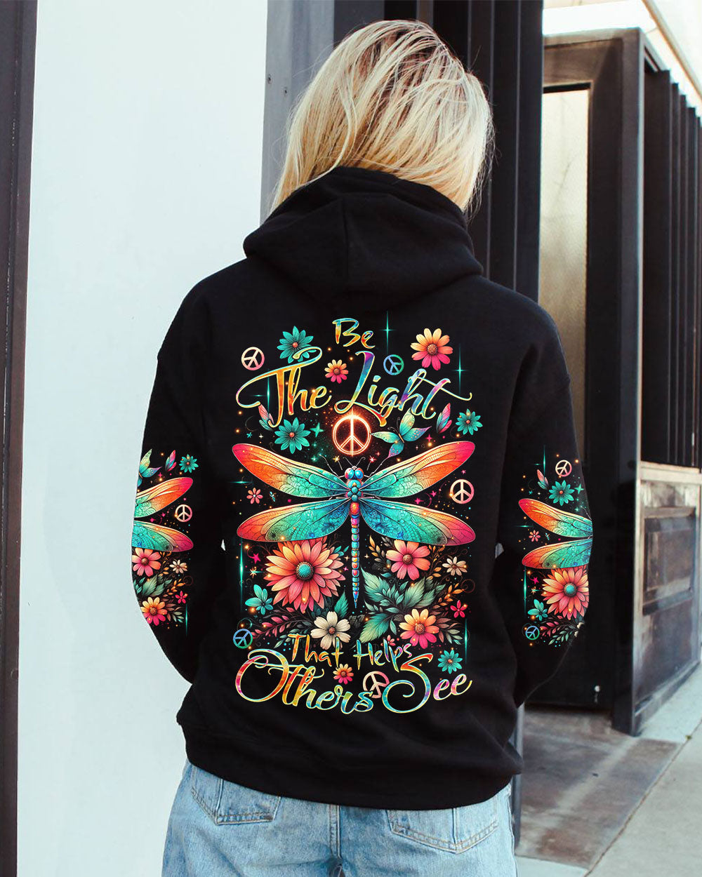 BE THE LIGHT THAT HELPS OTHERS SEE DRAGONFLY ALL OVER PRINT - TLTR2812232