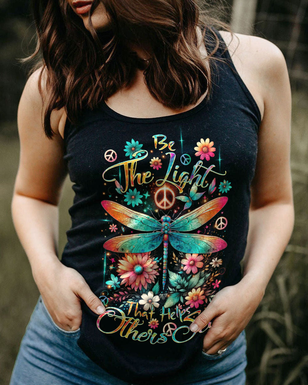 BE THE LIGHT THAT HELPS OTHERS SEE DRAGONFLY ALL OVER PRINT - TLTR2812232
