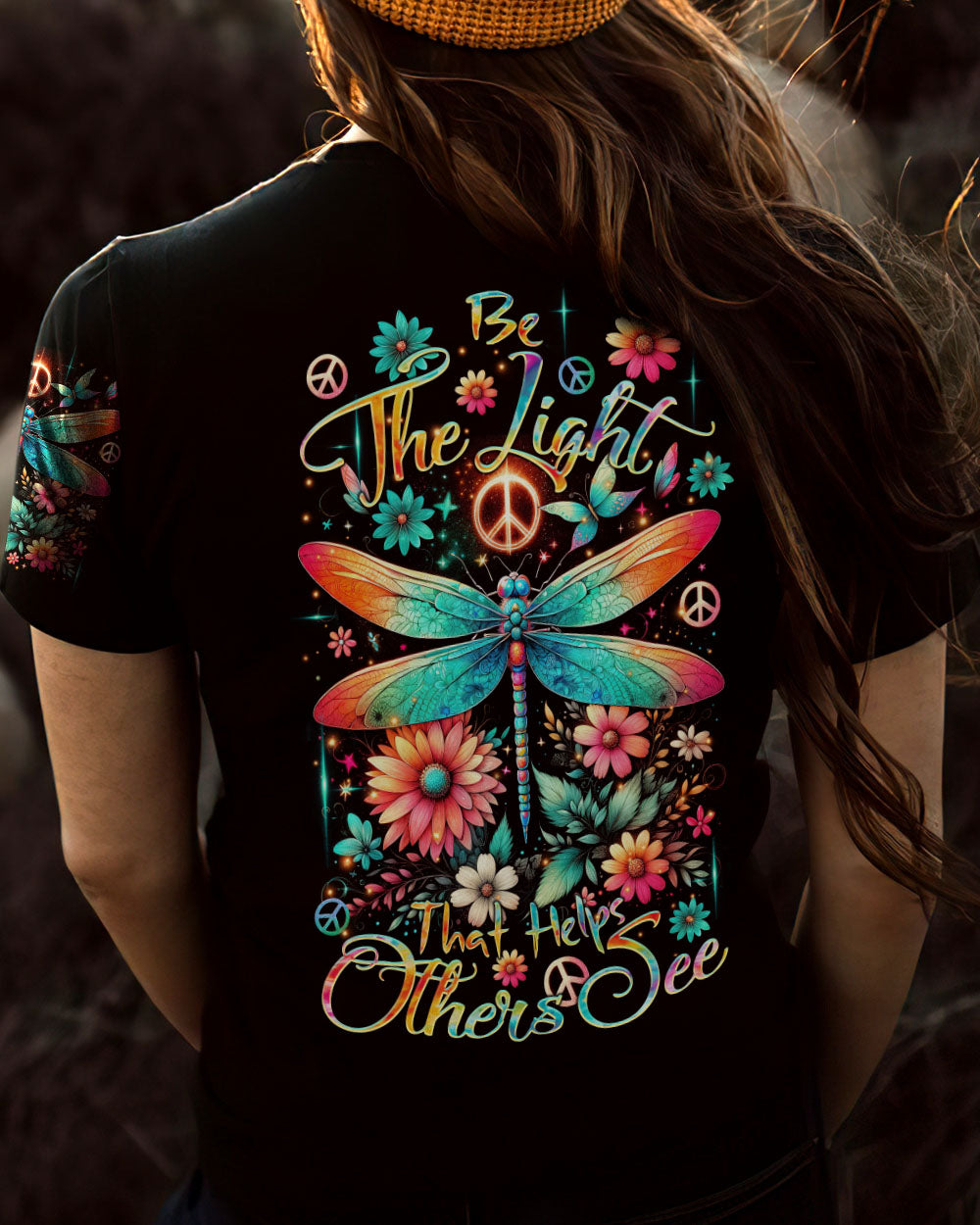 BE THE LIGHT THAT HELPS OTHERS SEE DRAGONFLY ALL OVER PRINT - TLTR2812232