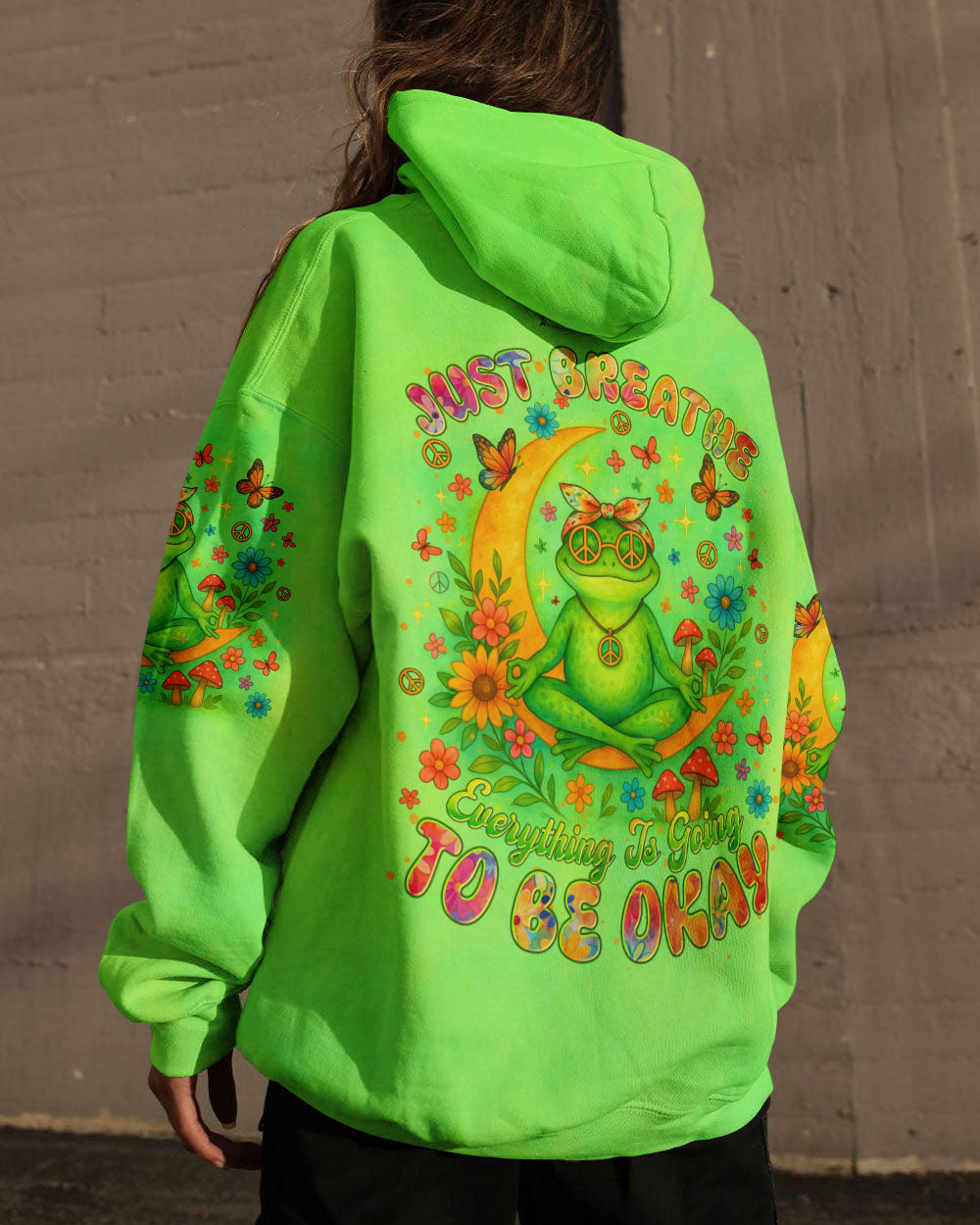 JUST BREATHE FROG ALL OVER PRINT - TLTR2904254
