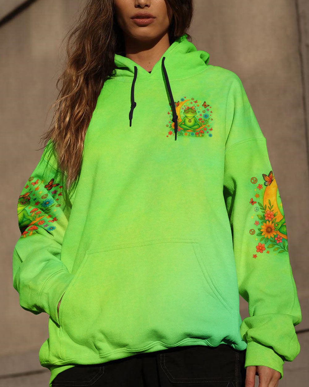 JUST BREATHE FROG ALL OVER PRINT - TLTR2904254