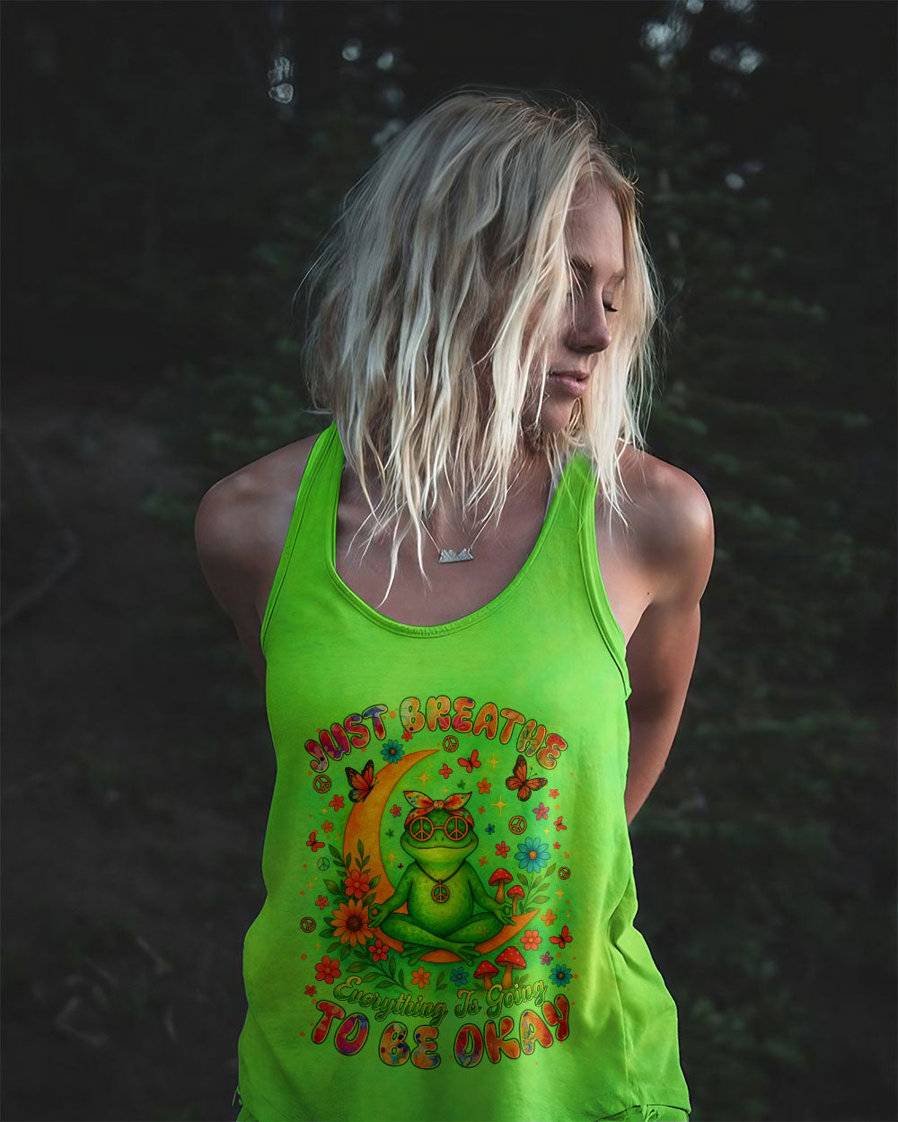 JUST BREATHE FROG ALL OVER PRINT - TLTR2904254