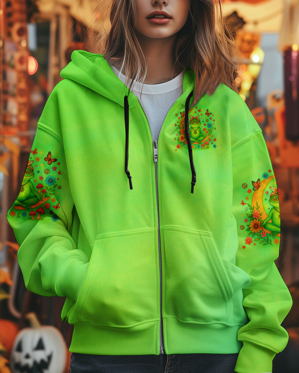 JUST BREATHE FROG ALL OVER PRINT - TLTR2904254