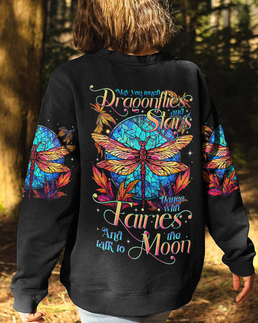 MAY YOU TOUCH DRAGONFLIES AND STARS ALL OVER PRINT - TLTR2905232