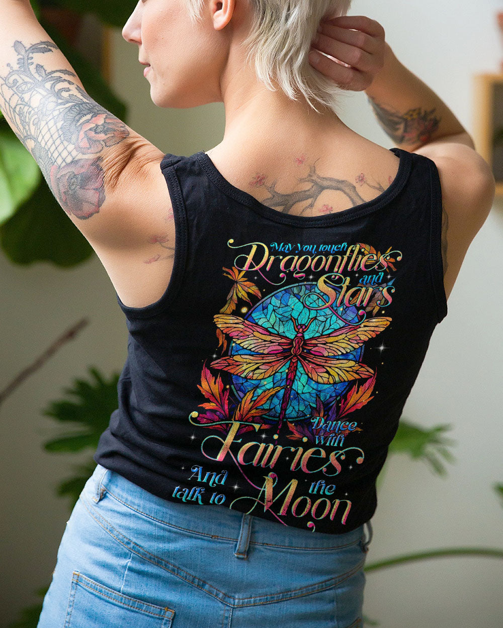 MAY YOU TOUCH DRAGONFLIES AND STARS ALL OVER PRINT - TLTR2905232