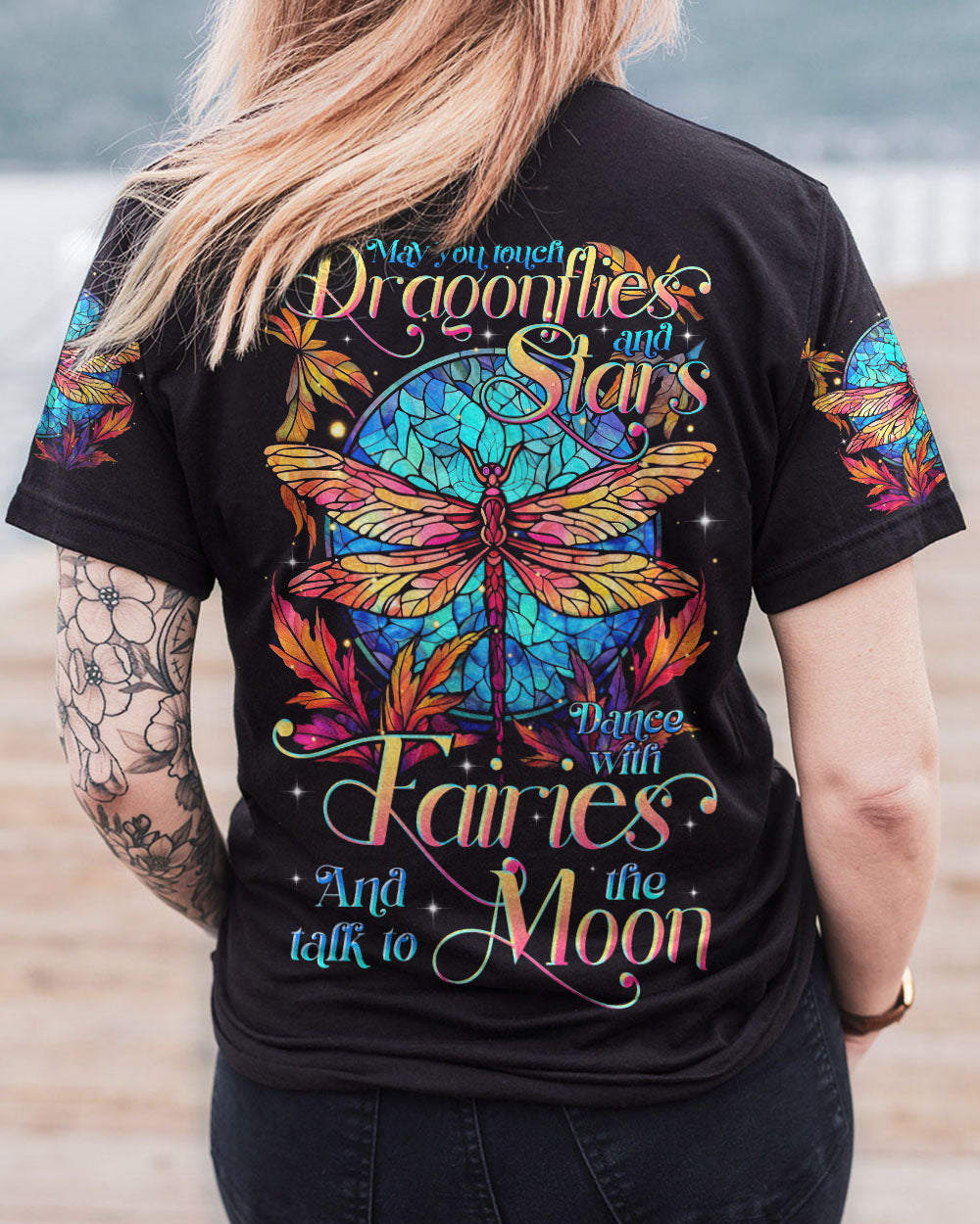 MAY YOU TOUCH DRAGONFLIES AND STARS ALL OVER PRINT - TLTR2905232