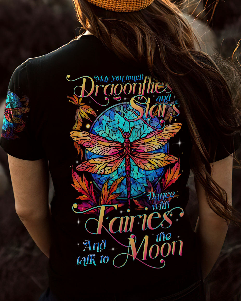 MAY YOU TOUCH DRAGONFLIES AND STARS ALL OVER PRINT - TLTR2905232