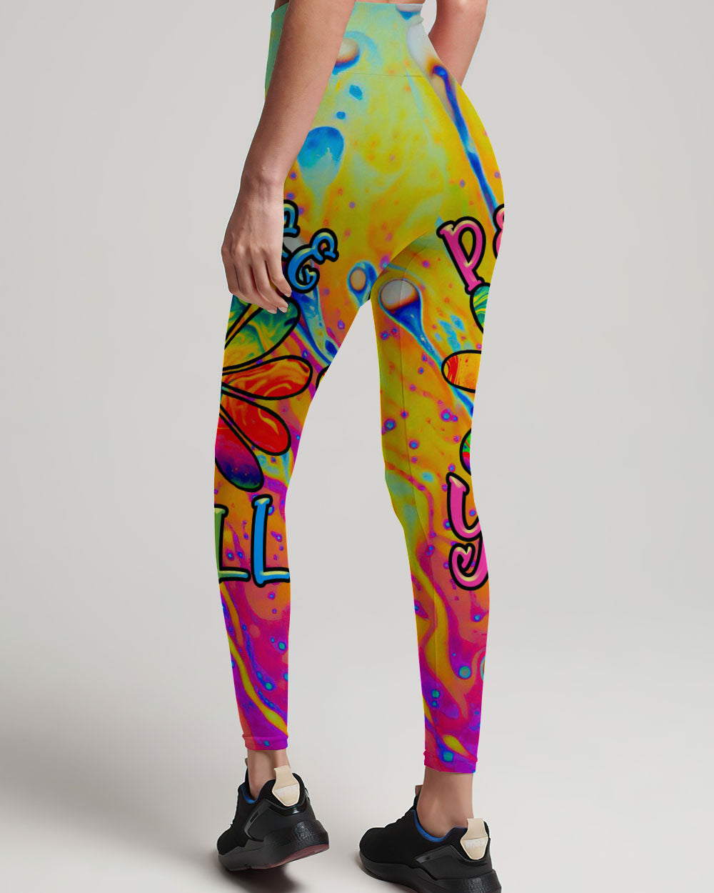 PEACE Y'ALL COLORFUL DAISY ALL OVER PRINT - TLTR2906231