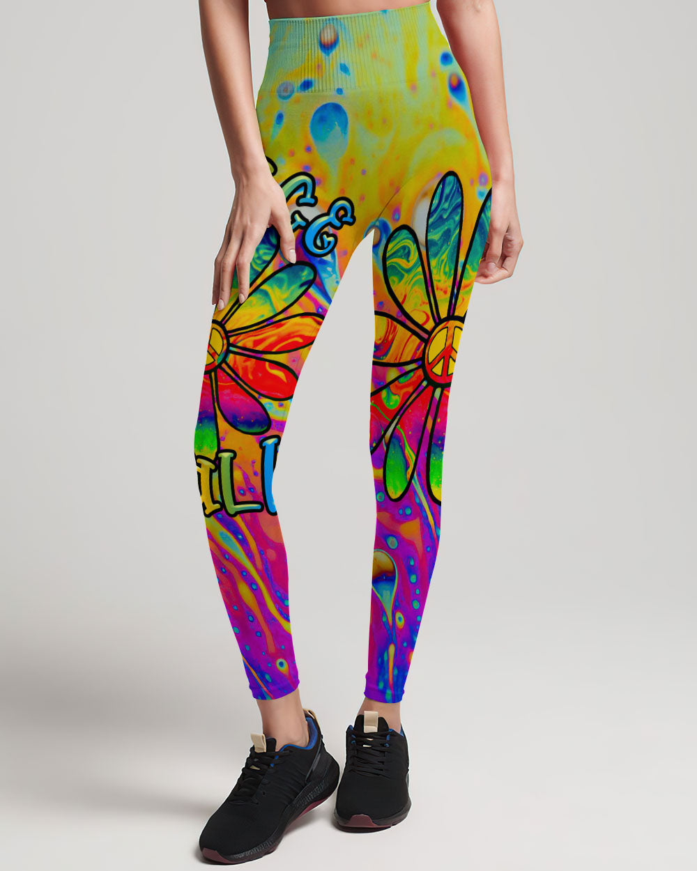 PEACE Y'ALL COLORFUL DAISY ALL OVER PRINT - TLTR2906231