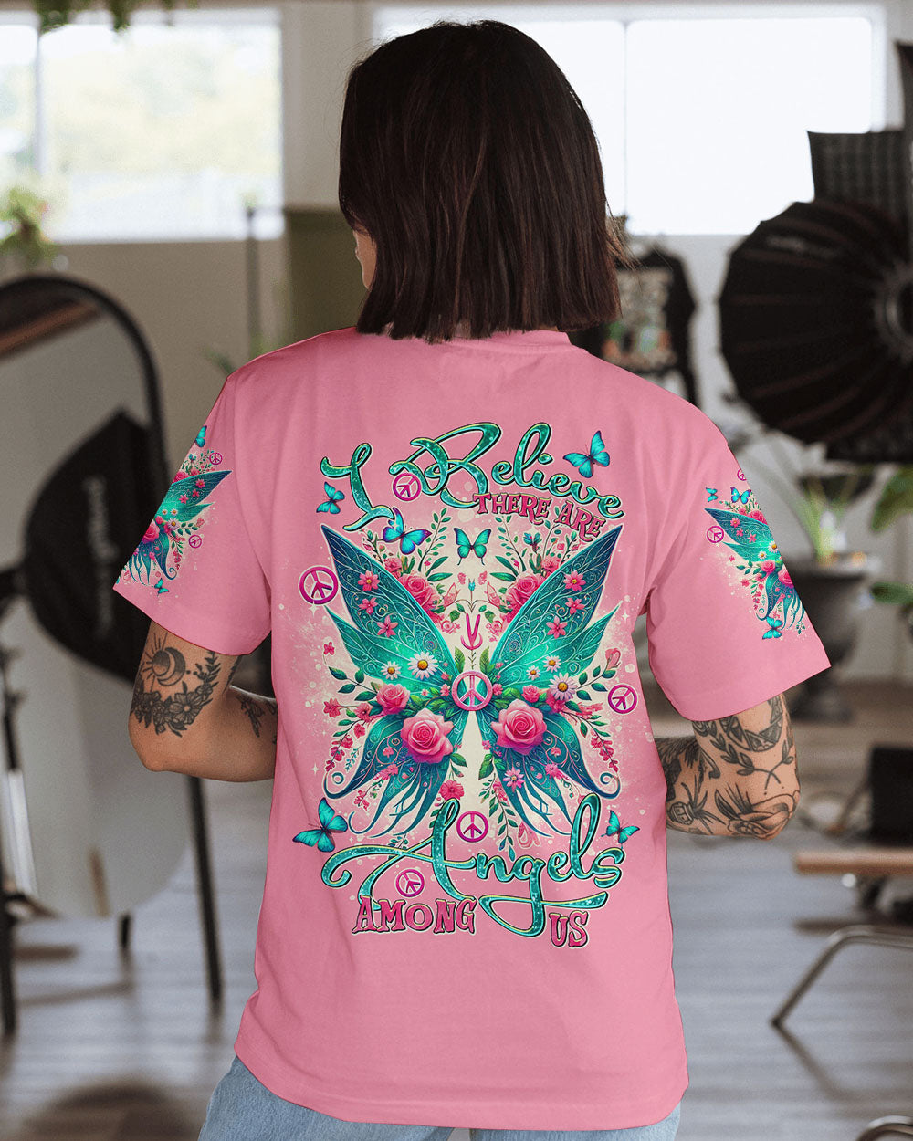 I BELIEVE THERE ARE ANGELS AMONG US WINGS ALL OVER PRINT - TLTR2907245