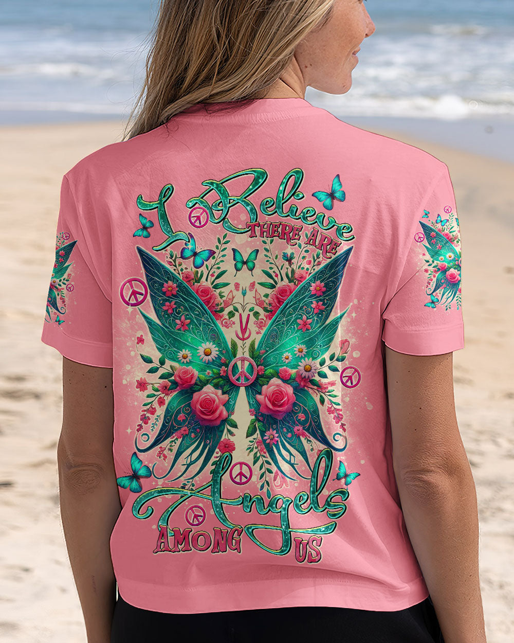 I BELIEVE THERE ARE ANGELS AMONG US WINGS ALL OVER PRINT - TLTR2907245