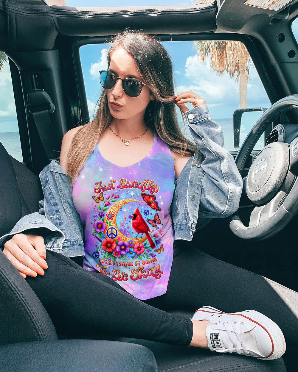 JUST BREATHE CARDINAL ALL OVER PRINT - TLTR3007244