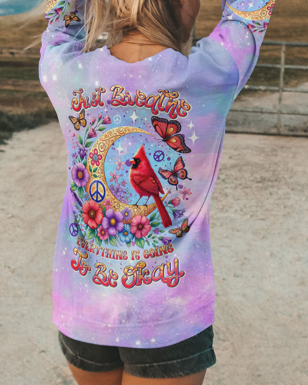 JUST BREATHE CARDINAL ALL OVER PRINT - TLTR3007244