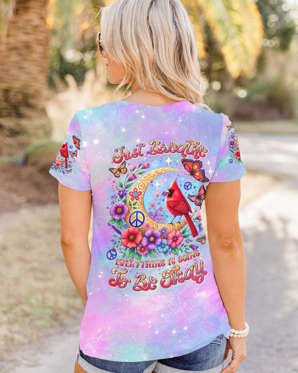 JUST BREATHE CARDINAL ALL OVER PRINT - TLTR3007244