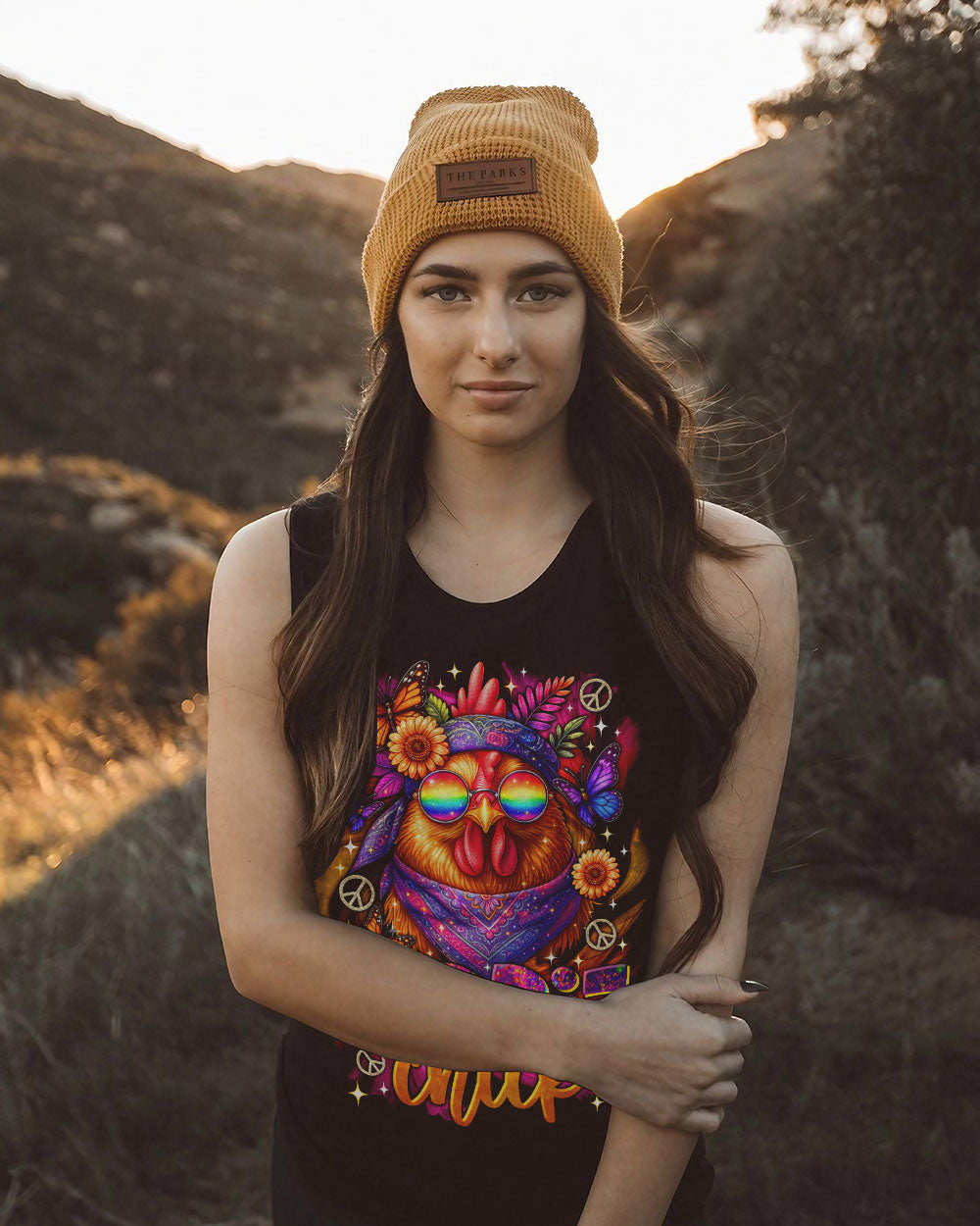 HIPPIE CHICK ALL OVER PRINT - TLTR3007253