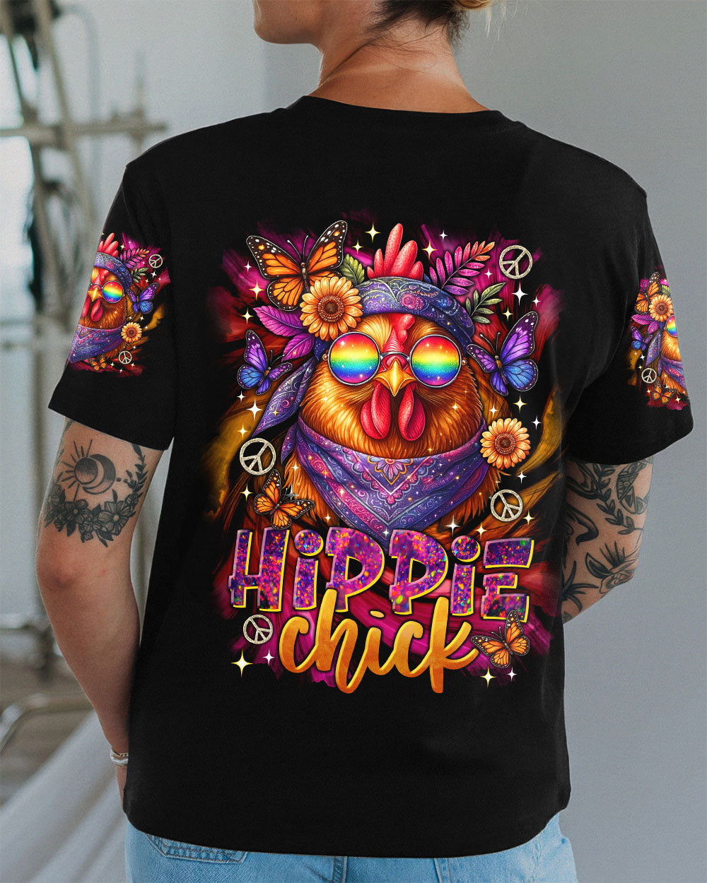 HIPPIE CHICK ALL OVER PRINT - TLTR3007253