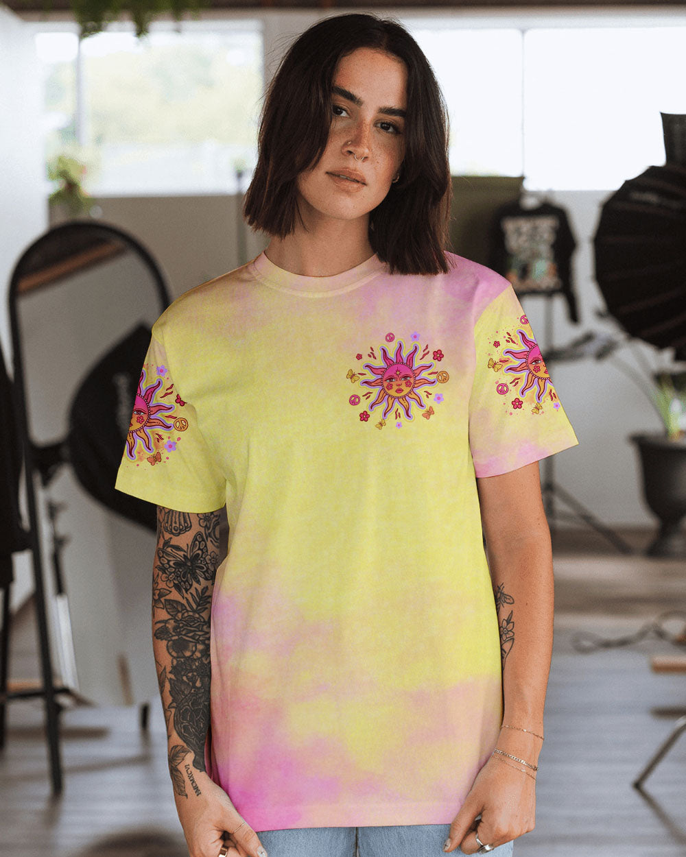 BASK IN THE WARMTH OF YOUR OWN LIGHT SUN ALL OVER PRINT - TLTR3008243