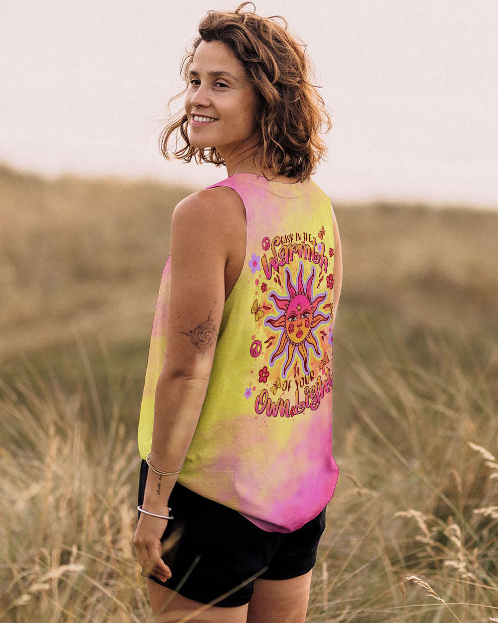 BASK IN THE WARMTH OF YOUR OWN LIGHT SUN ALL OVER PRINT - TLTR3008243