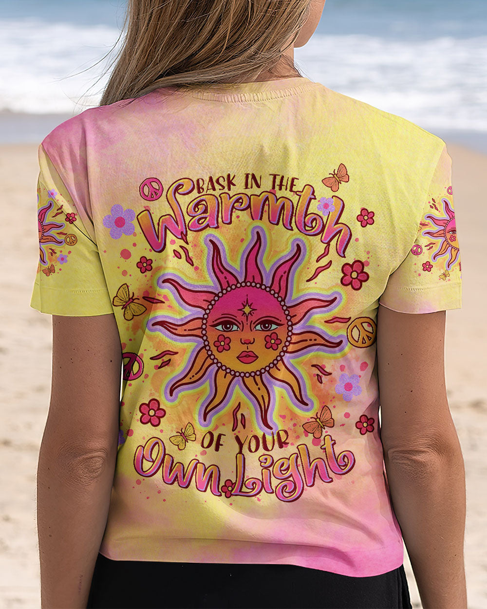 BASK IN THE WARMTH OF YOUR OWN LIGHT SUN ALL OVER PRINT - TLTR3008243