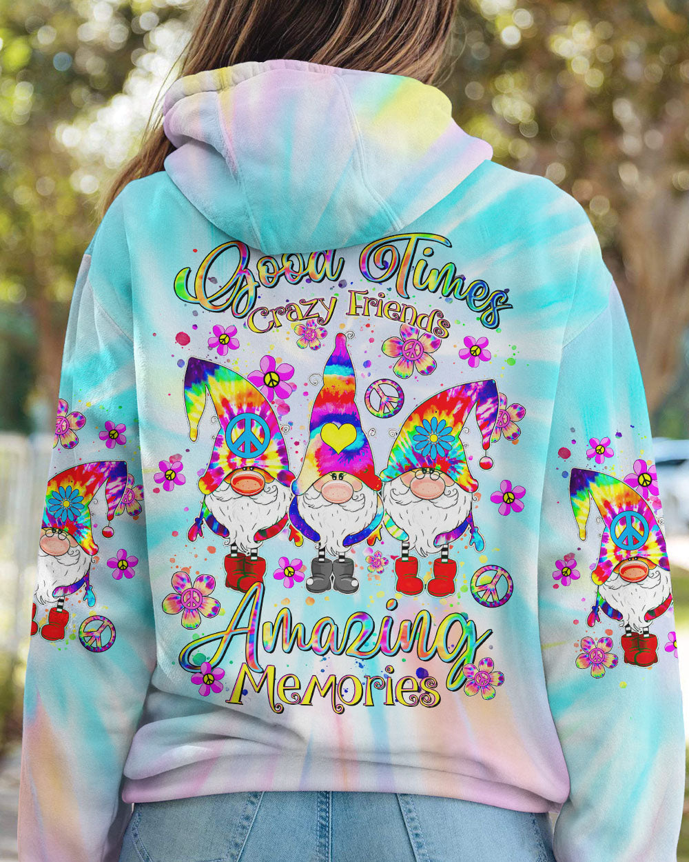 GOOD TIMES CRAZY FRIEND GNOME TIE DYE ALL OVER PRINT - TLTR3008246