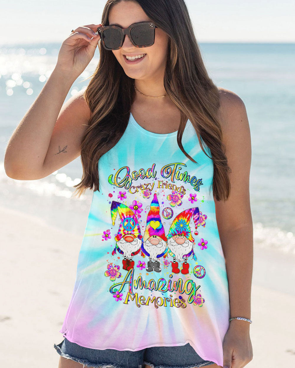 GOOD TIMES CRAZY FRIEND GNOME TIE DYE ALL OVER PRINT - TLTR3008246