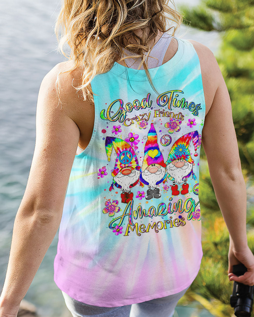 GOOD TIMES CRAZY FRIEND GNOME TIE DYE ALL OVER PRINT - TLTR3008246