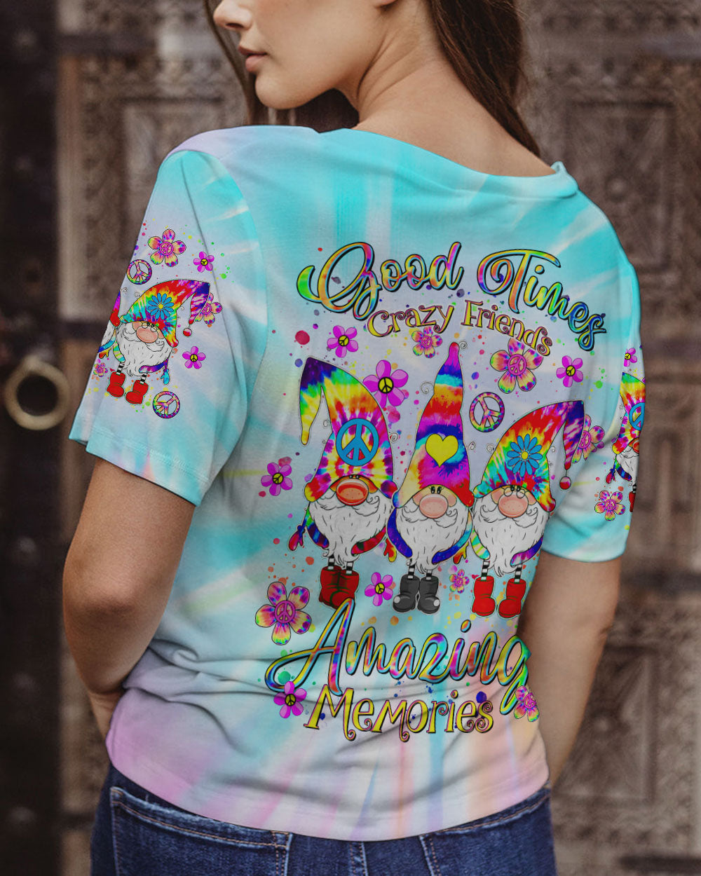 GOOD TIMES CRAZY FRIEND GNOME TIE DYE ALL OVER PRINT - TLTR3008246