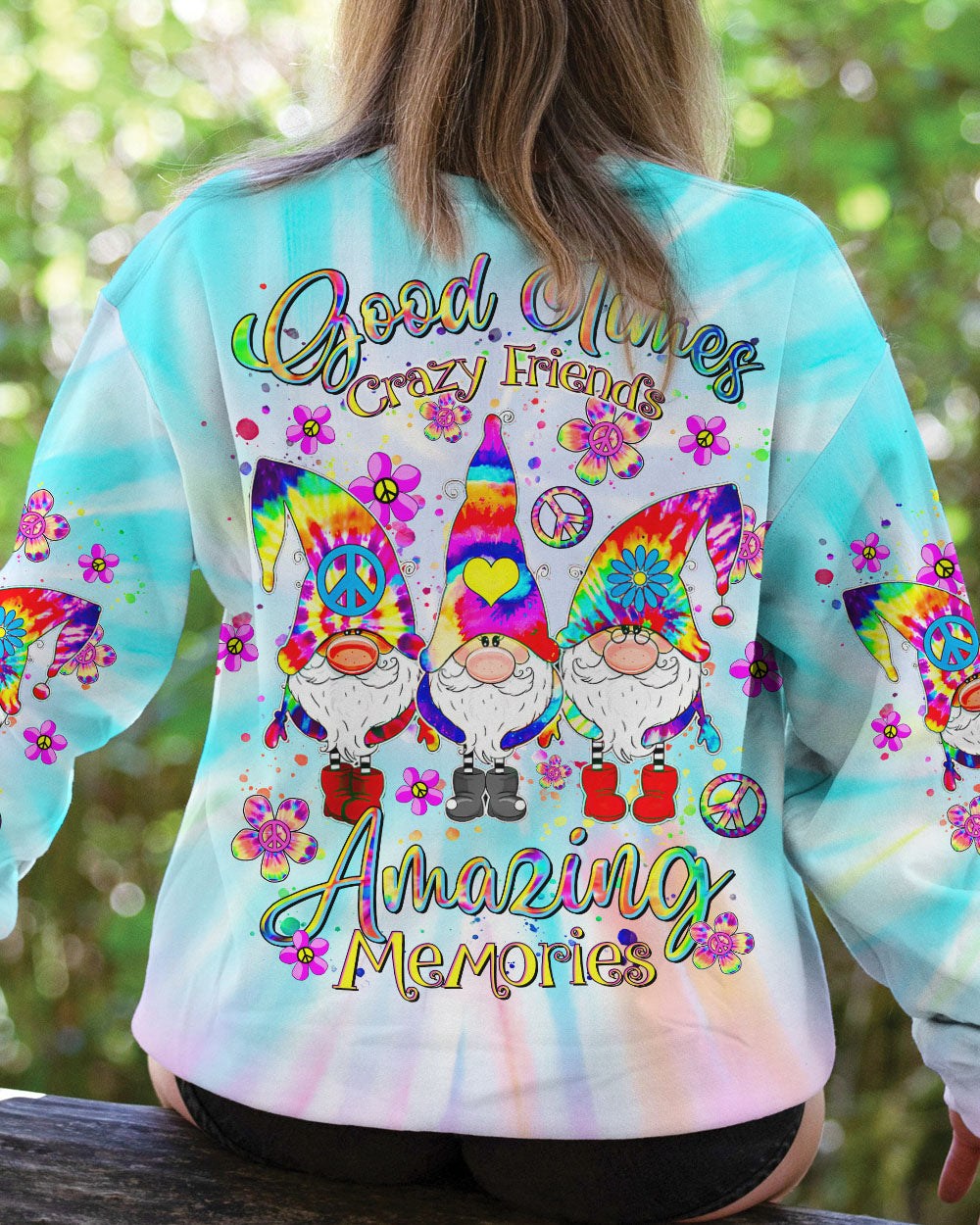 GOOD TIMES CRAZY FRIEND GNOME TIE DYE ALL OVER PRINT - TLTR3008246