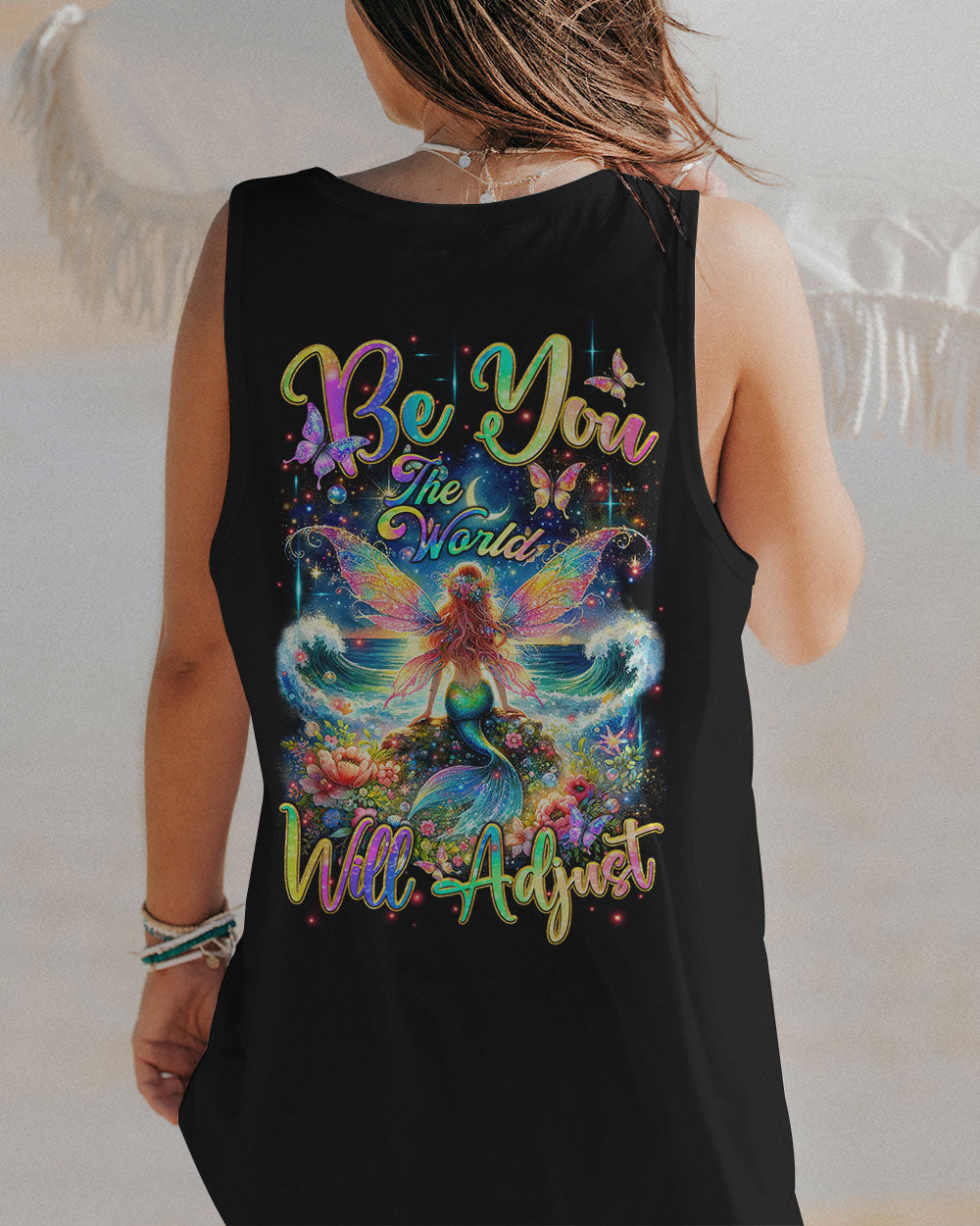 BE YOU THE WORLD WILL ADJUST MERMAID FAIRY ALL OVER PRINT - TLTR3011231