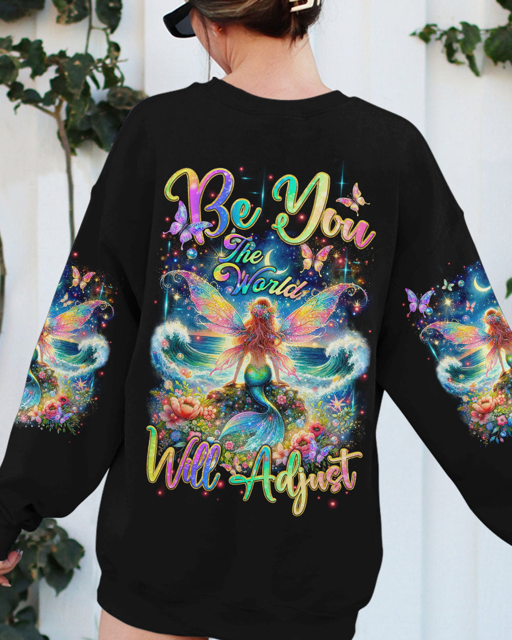 BE YOU THE WORLD WILL ADJUST MERMAID FAIRY ALL OVER PRINT - TLTR3011231