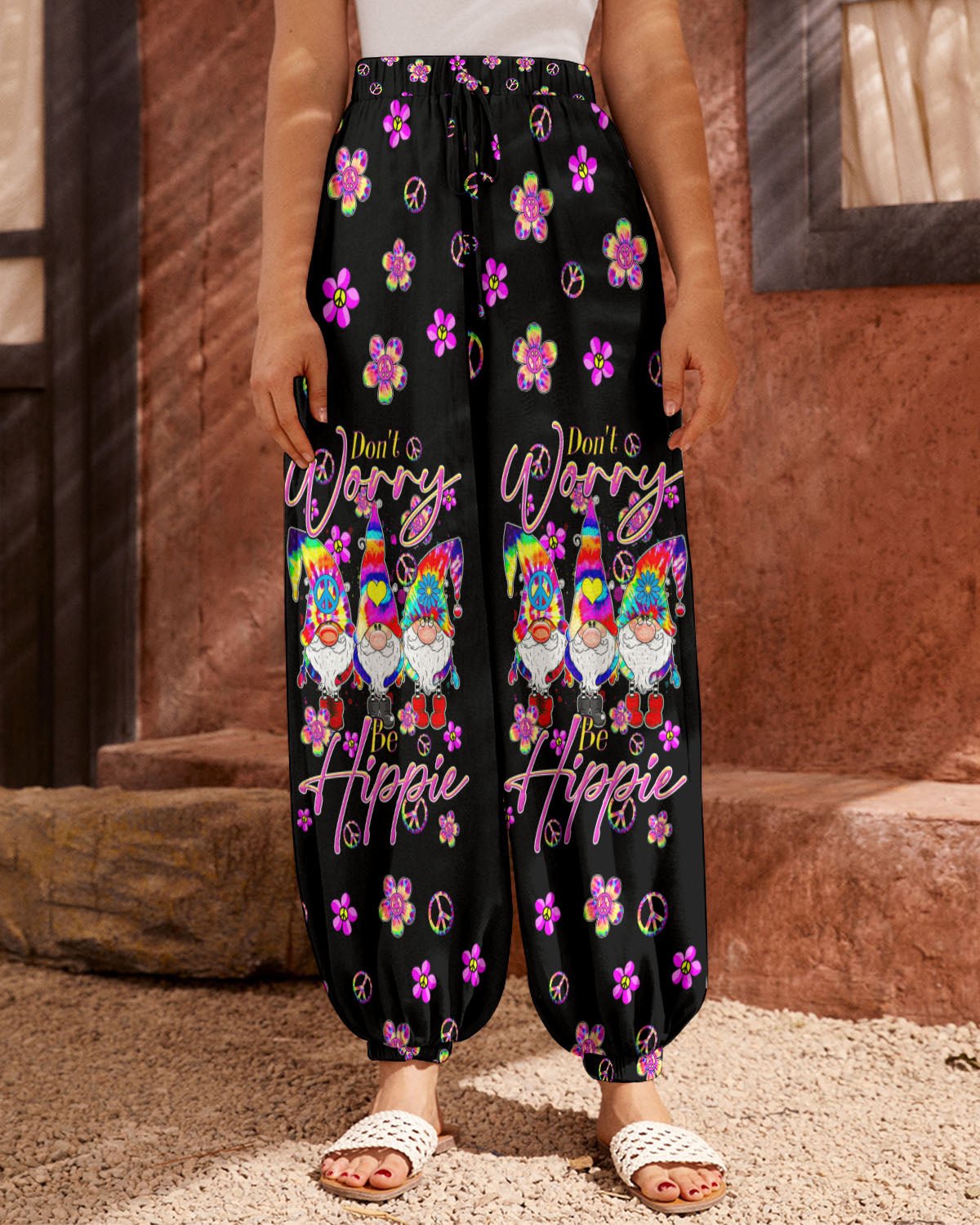 DON'T WORRY BE HIPPIE TIE DYE GNOME ALL OVER PRINT - TLTR3108233