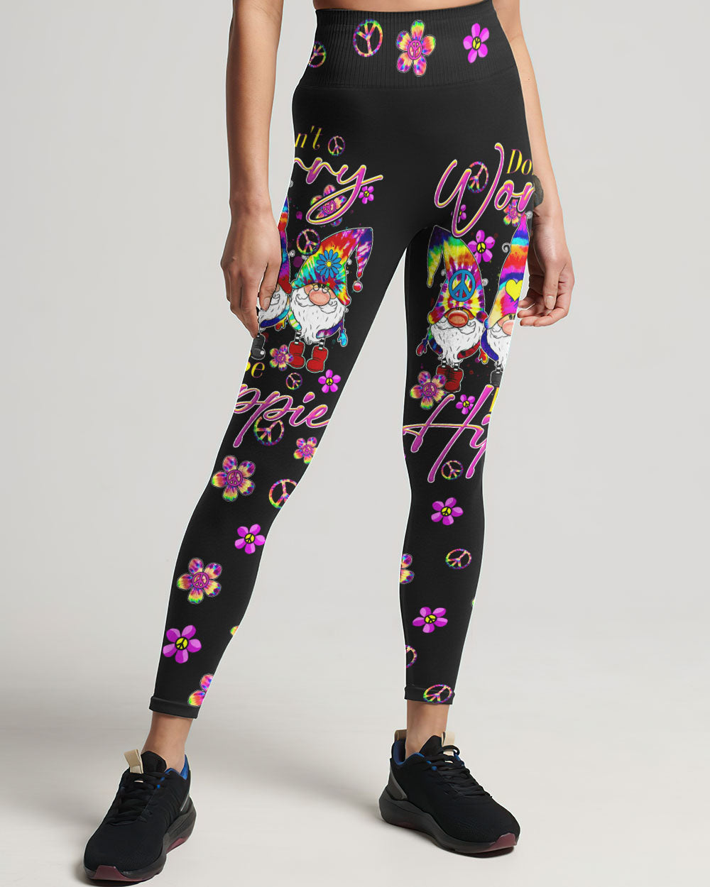 DON'T WORRY BE HIPPIE TIE DYE GNOME ALL OVER PRINT - TLTR3108233