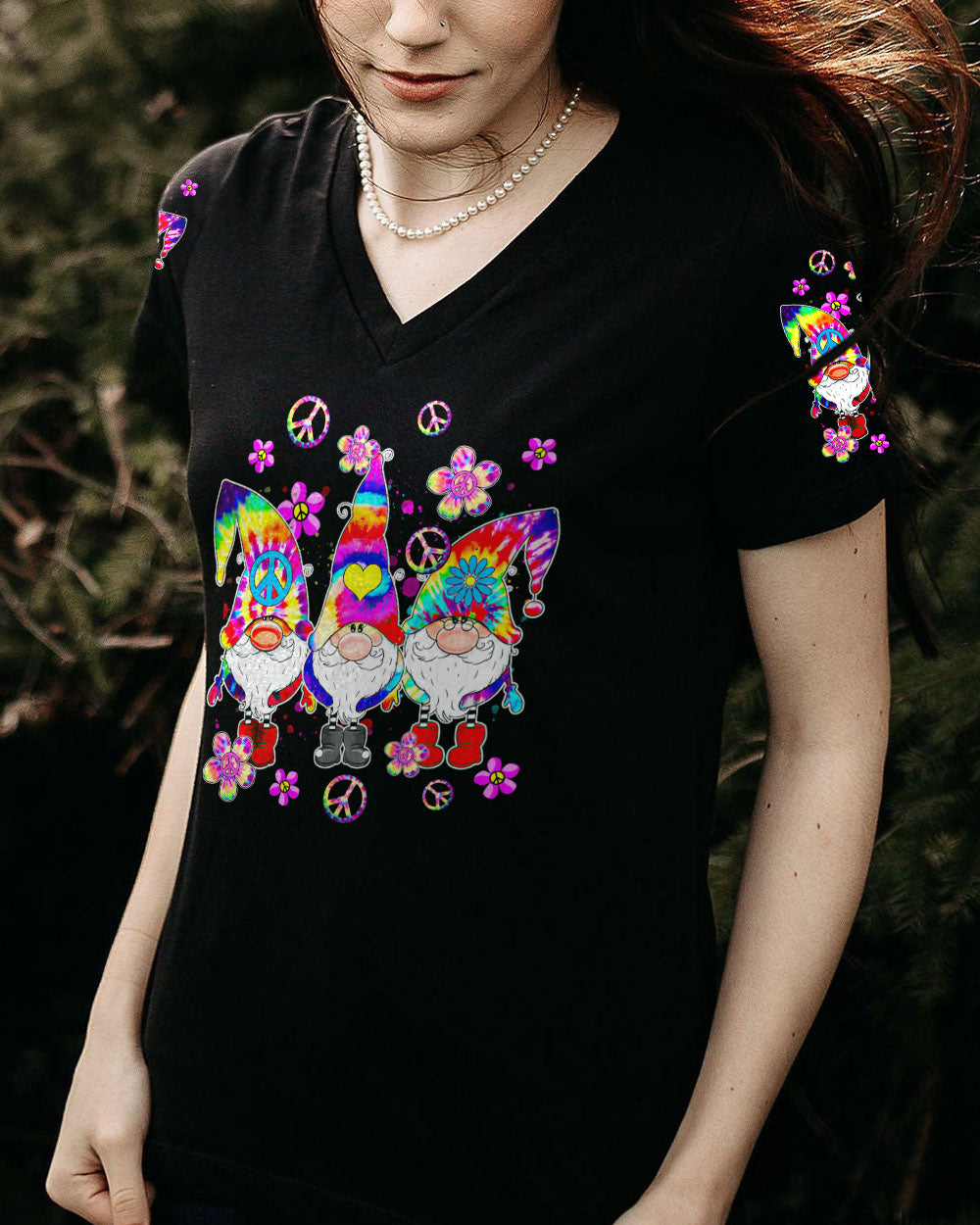 DON'T WORRY BE HIPPIE TIE DYE GNOME ALL OVER PRINT - TLTR3108233