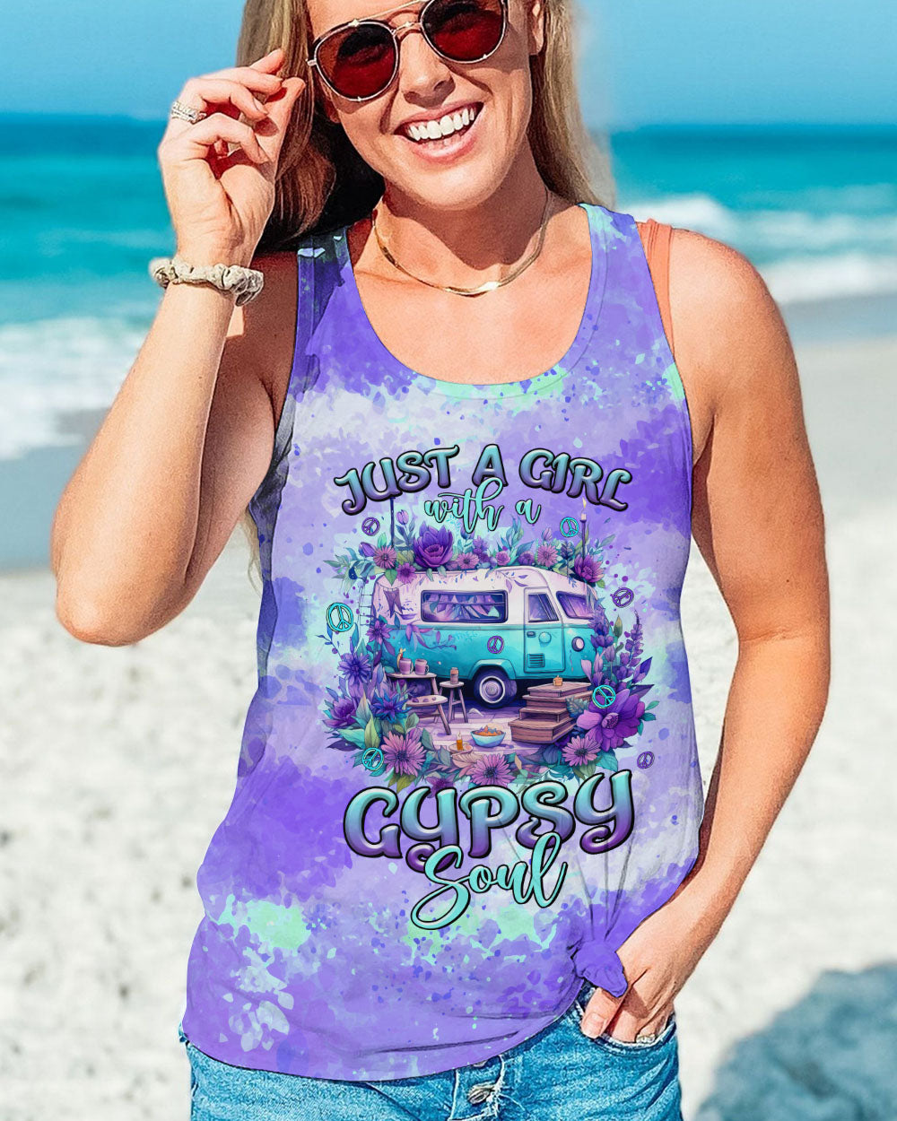 JUST A GIRL WITH A GYPSY SOUL ALL OVER PRINT - TLTR3108234