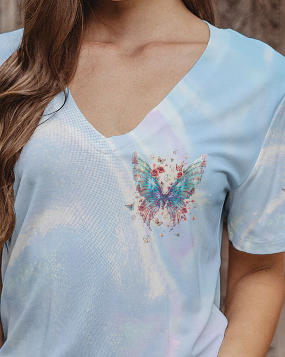 I BELIEVE THERE ARE ANGELS AMONG US BUTTERFLY WINGS ALL OVER PRINT - TLTW0104244