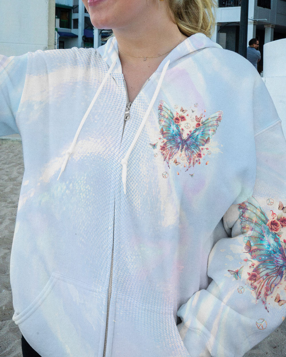 I BELIEVE THERE ARE ANGELS AMONG US BUTTERFLY WINGS ALL OVER PRINT - TLTW0104244