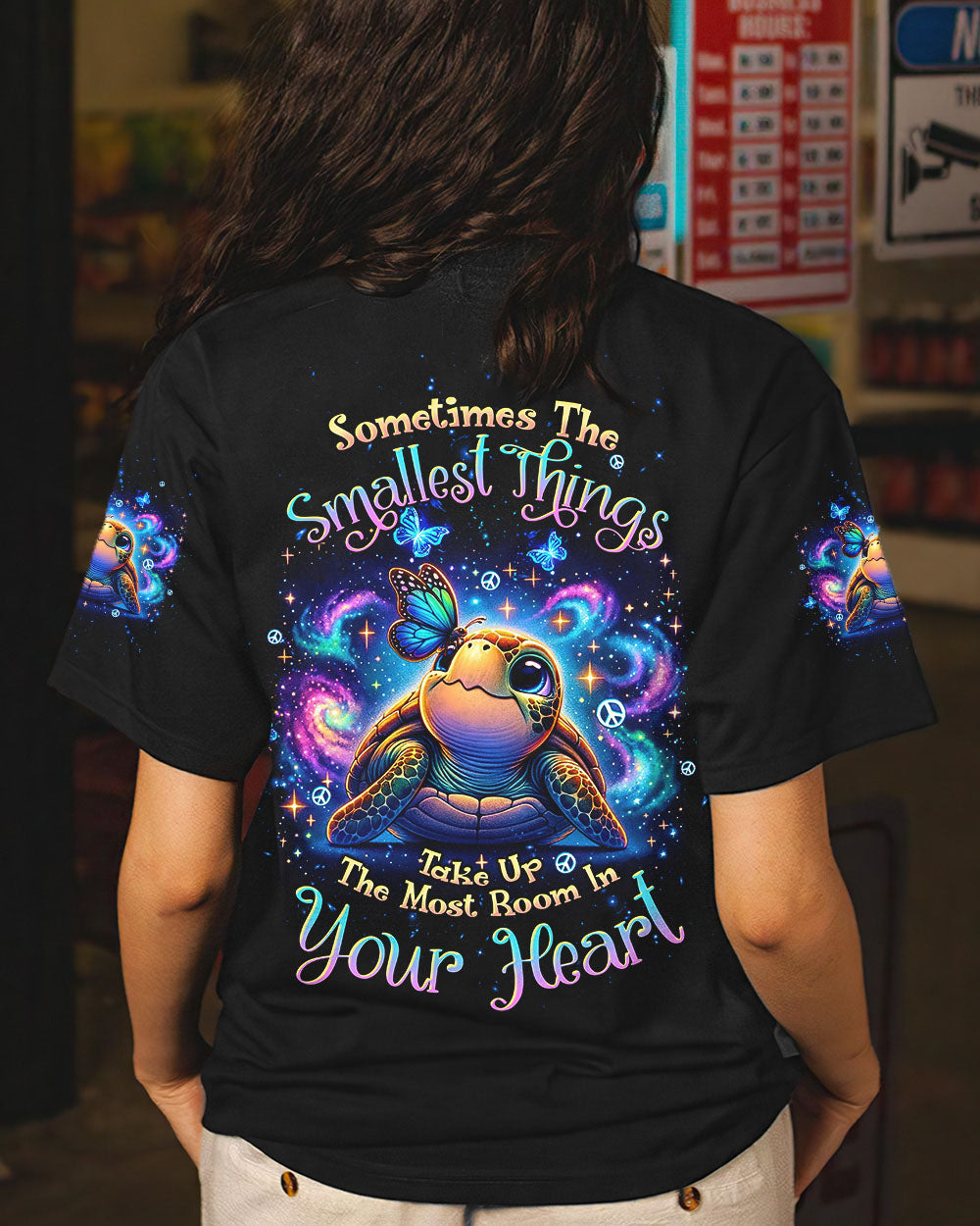 SOMETIMES THE SMALLEST THINGS TURTLE ALL OVER PRINT - TLTW0107243