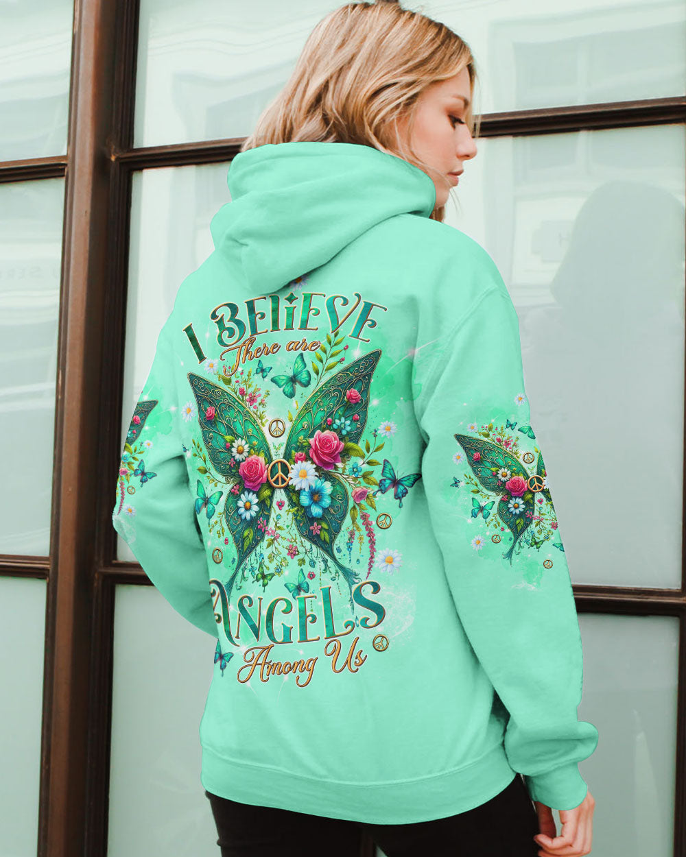 I BELIEVE THERE ARE ANGELS AMONG US WINGS ALL OVER PRINT - TLTW0108243